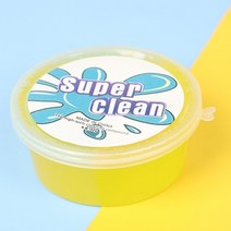 자동차 셀프 세차 차량용 먼지 털이개 케이스 60ml 점토 먼지 키보드 클리너 슬라임 장난감 청소 젤 젤, 노란색