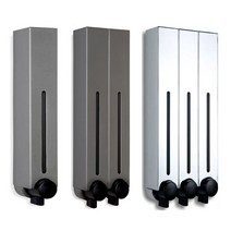 ER 홈디스펜서 DH700 물비누 디스펜서 핸드워시 주방 욕실 손세정제, 1개, 03.DH700 2구 실버