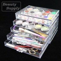 5단 칸막이 없는 서랍형 글리터보관함 셀프젤네일 아트 용품 뷰티써플라이 네일재료, 상세설명상의 주의사항을 읽고 동의합니다.
