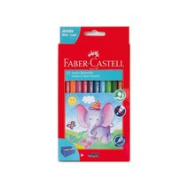 [코리아스퀘어] 파버카스텔 점보색연필 지관 12색, 단품