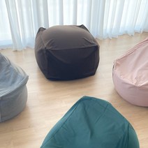 냄새없는 친환경 빈백소파 1인용빈백 쿠션소파 덕힙D505, 베이직브라운