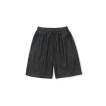 토피 HSL02 섬머 데님 밴딩 하프 팬츠 바지 블랙 SUMMER BANDING HALF