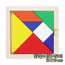 칠교놀이 10X10cm 원목 교구 입체 도형퍼즐 창의력향상 두뇌발달 수학준비물 수학교구