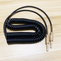 진공스피커 명품스피커 거실스피커 불독 스피커 마샬 스톡웰 워번 II MS2 용 범용 3.5mm 교체 오디오 AUX 케이블 코일 코드 수-수 잭, [01] Max 2m