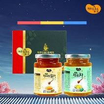 100%제주산 농산물 꿀차2종 선물세트250g/한라봉 청귤, 단품, 색상:단일색상|사이즈:기본