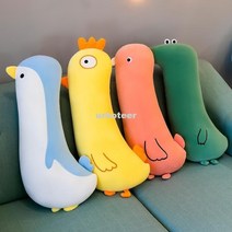 모찌 펭귄 닭 플라밍고 바디필로우 베개 안고자는 인형 쿠션, 병아리