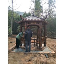 우물정자 정자 통나무 전원주택 마루 시골 뒤뜰, A