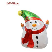 크리스마스 풍선 목발 롤리팝 산타 클로스 선물 상자 Ballon Kids Favor Merry Christmas Decor For Home 2023, [01] 기타, [15] Christmas Snowman A
