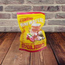 STRAWBERRY MINI WAFERS 300g 딸기 미니웨하스 사무실스낵 탕비실간식, 1개