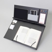 큐데스크 메탈 2단 독서대, 대형 화이트