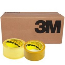 3M 박스테이프 372ks 48m/mx40m 50개 1박스 (투명 황색) opp, 투명
