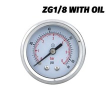 휠캡 tpms 젠더 자동차 휠 프로텍터 락볼트 Y50z 축 수압 게이지 스테인레스 스틸 쉘 스레드 연결 휴대용 진공 압력, 0-1.6Mpa+03