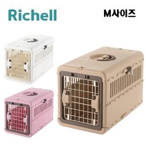 리첼 접이식 애완동물케이지 이동식 캐리어가방켄넬 M, 브라운