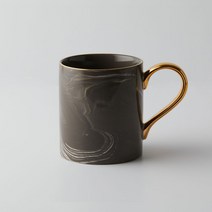네오브릭 까사무띠 이태리 골드 마블 머그 350ml 9타입 (택1), 블랙