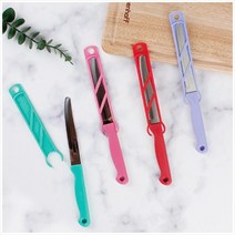 일제 세키조 과도 칼집포함 집과도 빵칼 패티나이프 톱니 캠핑 등산 휴대용과도, 레드