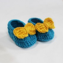 러브컨츄리 (DIY)리본 아기덧신 만들기 뜨개질 DIY 패키지, 15.피치, 32.진노랑