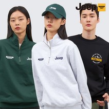 지프 JEEP NEW 23SS 맨투맨+하프집업 2종 세트