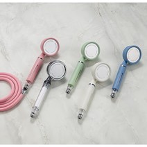 닥터워터 설치가 간편한 디자인 필터샤워헤드세트1.5M [필터샤워헤드+PVC호스1.5M], 크림, 4