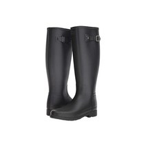 헌터 Original Refined Wide Calf Rain 부츠 Matte - 블랙