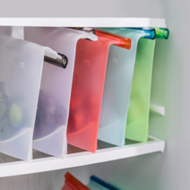 실리콘지퍼백 친환경 미니 지퍼백, 중(M)