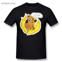 여름 남성 티셔츠 멋진 늑대 3D 프린트 남성용 반팔 이것은 Doggo Meme T 셔츠 남자 100 면 라운드 칼라 불꽃 티 옷 인쇄