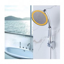 수압상승 해바라기샤워기 샤워헤드 와이드 샤워기, 원형 해바라기 샤워헤드