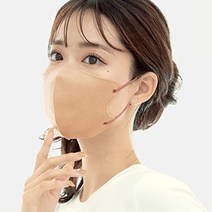 일본 CICIBELLA 여성용 3D 입체 마스크 20장, 헤이즐넛, 개