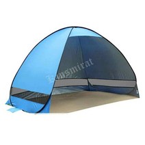캐빈하우스 캐빈텐트야외 캠핑 UV 차단 초경량 팝업 텐트 해변 보호용, 03 Blue