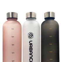 어반카모 타임눈금 트라이탄 보틀 + 손목스트랩 온라인원 물통 안개보틀, 웜블랙, 600ml