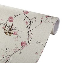 고탄성방음재 흡음재 셀프방음 차음재 방음벽 빈티지 자기 접착 월페이퍼 새 꽃 패턴 거실 배경 벽 스티커 가구 장식 diy 홈 장식, 행복한 이마, 60x600cm