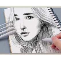 머글리 오일 파스텔 연필 드로잉 미술 찰필 6p+사포 8장 세트 찰필화 _ 2300306579ea