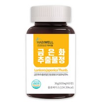 하비웰 금은화 추출물정 600mg X 60정, 1통