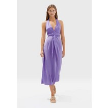 오이쇼 HALTER 데일리 purple 휴양지 봄 여름 가을 원피스 [독일]