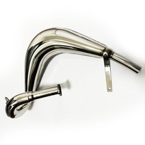 전기자전거 키트 변환 DIY 개조 엔진 가스 전동 자전거 48cc80cc100cc 용 배기 소음기 확장 챔버 파이프, 02 SILVER