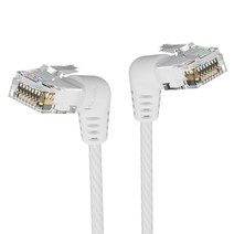 벤션 CAT6A UTP 360도 회전꺽임형 울트라슬림 초고속 기가 랜선 화이트 IBOW, 3m, 1개