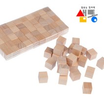 가베0312샘통 쌓기나무 1cm 50p(비취우드)/정육면체 큐브, 단품