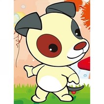 12간지 강아지 (이젤) 보석십자수 10x15캔버스형보석십자수 일러스트보석십자수 동물보석십자수 강아지보석십자수 캔버스보석십자수 메탈투어 다이아몬드페인팅 비즈십자수 큐빅십자수 보석비즈십자수, 본상품