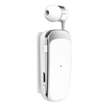 인이어 이어폰 귀걸이이어폰 이어팟 미니 portátil sem fio 블루투스 이어폰 fone de ouvido vibratório al, 02 WHITE