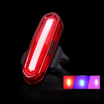야외 하이라이트 USB 충전 야간 사이클링 테일 라이트 단일 산악 자전거 led 경고등 액세서리, [04] Red blue powder