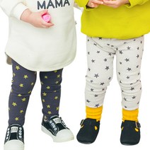 스몰스타레깅스2종세트 아동용 나염 레깅스 국내제작