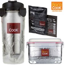 바로쿡 발열 도시락 1200ml 발열팩 1개 포함