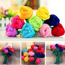 장미꽃인형 플라워봉제 꽃다발 선물 졸업 입학 학예회 생일꽃 커튼홀더 파티, 장미꽃인형 블루