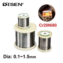 1/3/5M Cr20Ni80 가열 와이어 니크롬 저항 절단 거품 합금 원사 직경 0.1mm-1.5mm, [02] 3 Meters, [02] Dia 0.15mm, 02 3 Meters_02 Dia 0.15mm