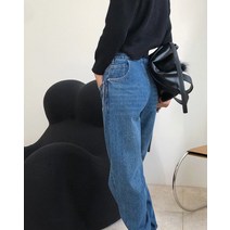 청바지여자 스트레이트 블루 인사이드 아웃 청바지