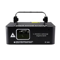 디제잉 기계 장비 DMX512 500mW 빔 레이저 프로젝터 라이트 휴일 스트로브 사운드 무대 조명 RGB 다채로운, 02 black_02 미국 플러그