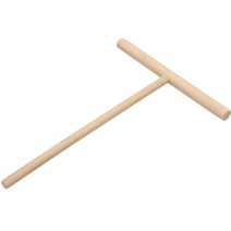 크레페기계 메이커 가정용 원형 밀전병 다용도 T모양의 나무 스프레더 스틱 우드 크레페 제조기 팬케이크, 01 1pc