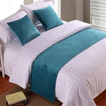 유럽 스타일 럭셔리 벨벳 침대 2 개 콘솔 데코 주방소품 테이블, 50x210cm Bed Runner, 12