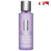 Clinique 크리니크 클렌저 앤 메이크업 리무버 테이크 더 데이 오프 메이크업 리무버 포 리드 래쉬스 앤 립 125ml 2팩