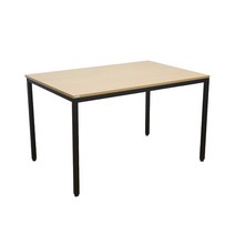 다가구 프래그마 컴퓨터책상 1200 x 800 mm, 비치(상판) + 블랙(프레임)