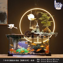 인테리어 가정용 실내 미니 가습기 인공 폭포 천연 분수대 행운의 소형, 옵션4